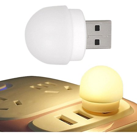 10 stk. Lille USB-lys, Plug-in Mini LED-pære - USB-lys om natten Egnet til soveværelse Badeværelse Børneværelse Gang Køkken Bil USB-atmosfærelys