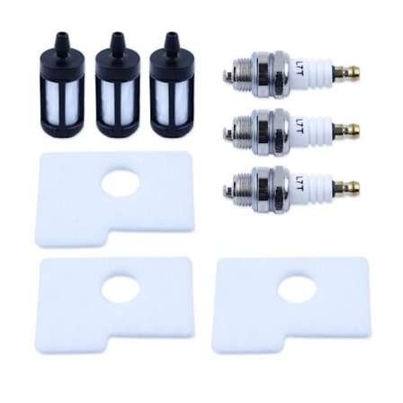 3-pack bränslefilter tändstiftssats kompatibel med STIHL 018 MS180 MS 180 Ersätt nya delar #1130 124 0800 Hg