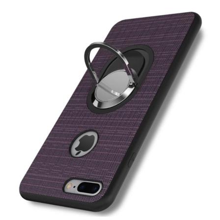 Praktisk FLOVEME Beskyttelsesdeksel med Ringholder iPhone 5/5S/SE Lila