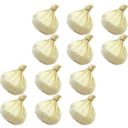 Kunstig falsk hvidløg 12 stk. naturtro hvidløg simulation naturtro grøntsag fotografering rekvisitter til hjem køkken have Halloween fest dekoration