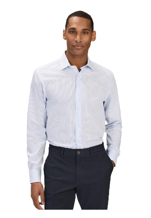 John Henric Smart Striped Shirt (gustavo) Button-downskjortor Herr Flerfärgad 39