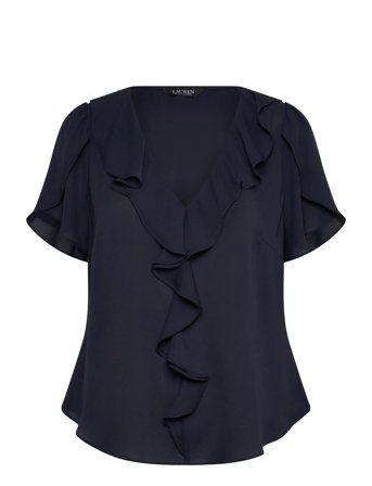Lauren Ralph Lauren | Ruffle-Trim Georgette Blouse | XS