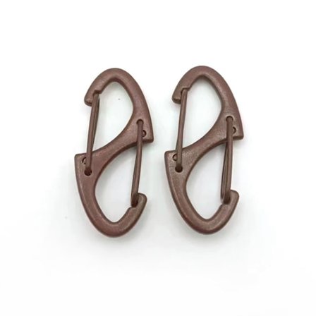 10stk Alloy Karabin Utløserspenne BRUN