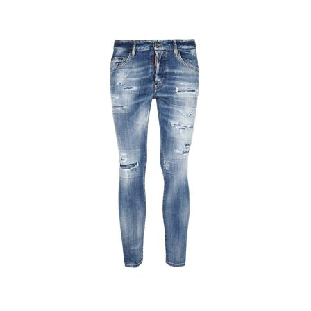 Dsquared2, Skinny Jeans Blauw, Heren, Maat:S