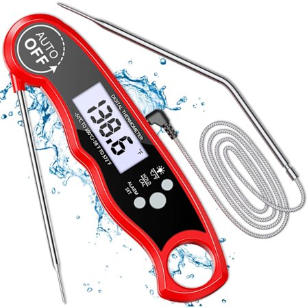 Kødtermometer Grilltermometer, LCD digitalt stegetermometer