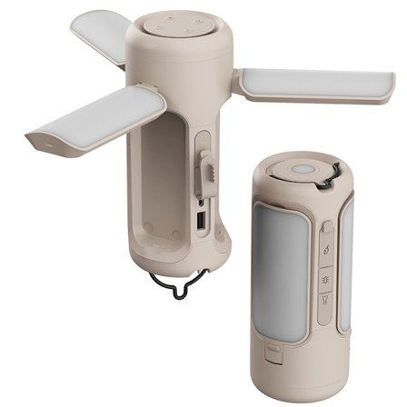 Sammenklappelig genopladelig campinglanterne, 10000mAh foldbar LED-lampe til telt udendørs, IP54 vandtæt, 1500LM campinglamper, bærbar