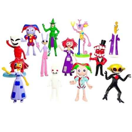 12 stykker Digital Sirkus Figur Action PVC Modell Høykvalitets Leketøy Desk Dekor Samling