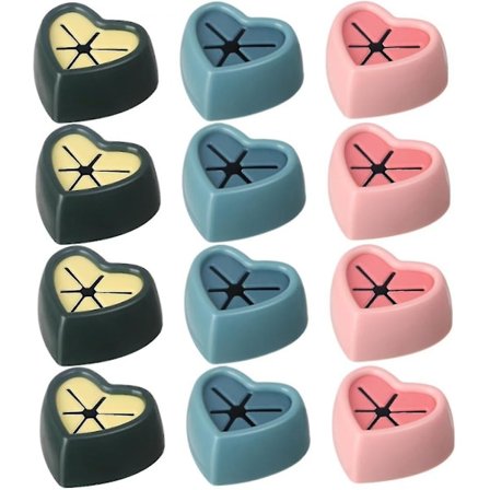 12 st Love Förvaring Handduk Kläder Hållare Disktrasa Vägg Hängande Tyg Handdukar Disk Hållare