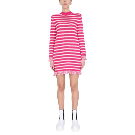 Msgm, Knit Dress Różowy, Kobieta, Rozmiar: M