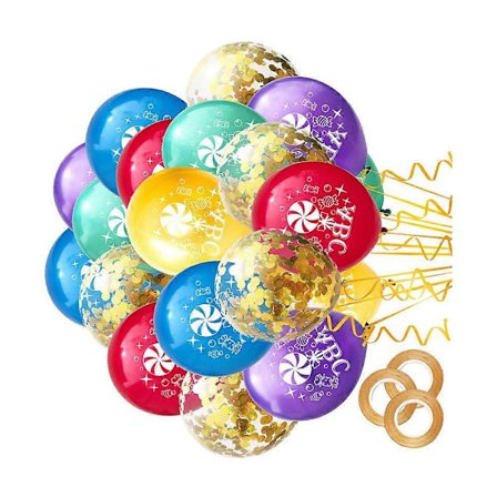 Klasseromsdekorasjon Runde Lateksballonger 63 stk. Fest for skolestart [D]