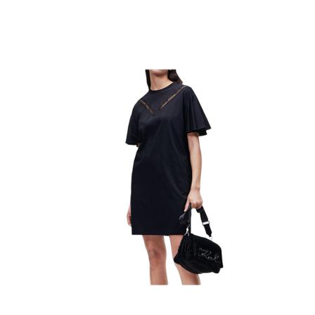 Karl Lagerfeld, Dress Czarny, Kobieta, Rozmiar: S