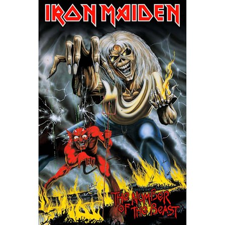 Iron Maiden Number Of The Beast Textil Affisch 106cm x 70cm Mul