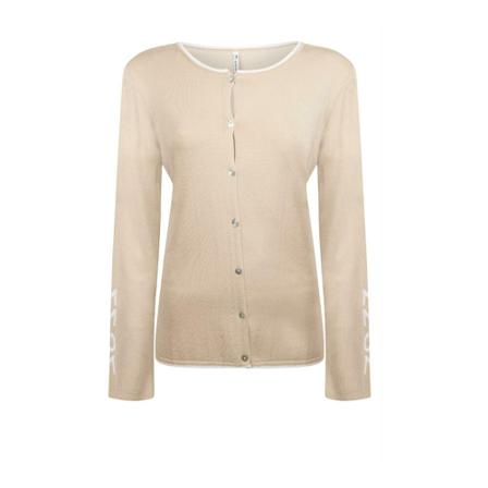 Zoso vest Gebreid zomervestje , Beige , Dames , Maat: L