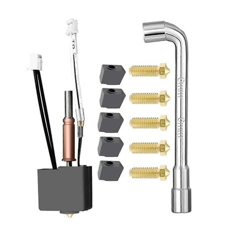 Monteret Trykvarmende-endesæt Hovedekstruder Erstatningskit til Anycubic Kobra3, Kobra3 Combo 3D-printer