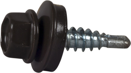 ESSVE 64973 Kateruuvi 4,8 x 20 mm, porakärki, 250 kpl RR32 (tummanruskea), Kiinnitys