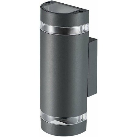 Udendørs væglampe til terrasse, dæk, have, korridor, balkon, veranda - Dobbelt hovedspotlys op og ned E27