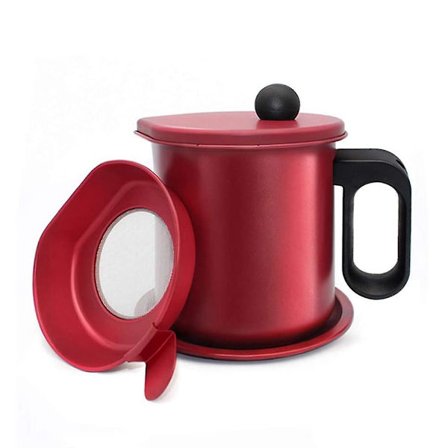 Oljekanna med filter, Oljekanna kök, Röd