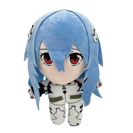 25cm Ayanami Rei Plys Legetøj Dukke Tegneserie Anime Plys Legetøj Kawaii Evangelion Plys Dukke Eva Blød Udstoppet Værelse Dekoration Børn Julegaver [