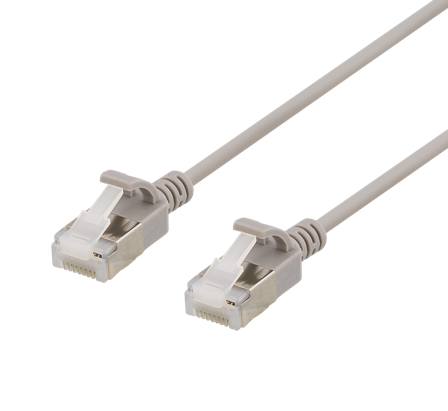 Deltaco koblingskabel - 50 cm - grå