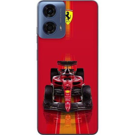 Yhteensopiva Puhelinkuori Motorola Motorola Moto G04 Ferrari Formula 1 -auto ikonisessa punaisessa muotoilussa urheilullisella tarkkuudella