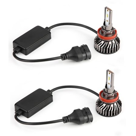 2 st 72W 6500K Super Ljusa Bil LED Strålkastare Kit Huvudlampa Dimljuslampor (för H11)