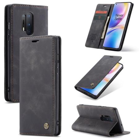 OnePlus 8 Pro - CASEME Plånboksfodral - Svart Black Svart