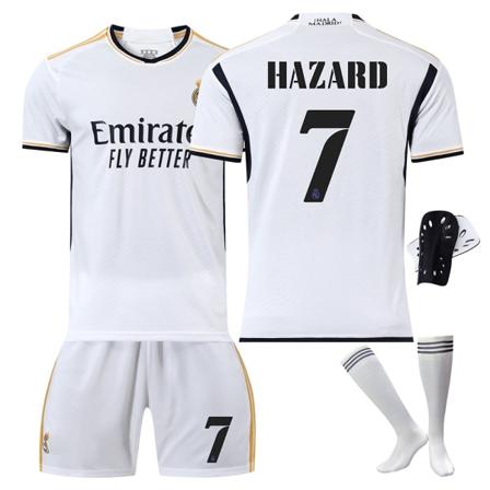 23/24 Real Madrid Hemmafotbollströja Set med strumpor och skyddsutrustning 7 HARZAD XS