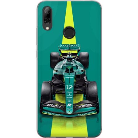 Yhteensopiva Puhelinkuori Huawei Huawei P smart 2019 Aston Martinin Formula 1 -auto vihreässä kilpailumuotoilussa, jossa on moderni studiosentuntma