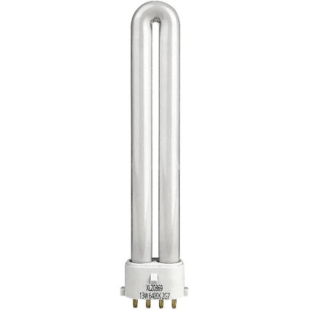 Xtralite 13w Cfl Dagsljusersättningslampa 4-stifts 2g7-sockel (6400k)