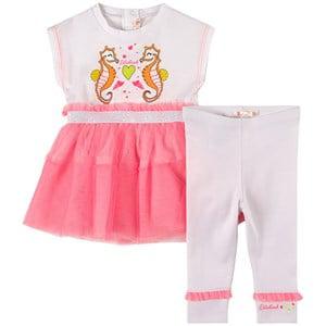 Billieblush Pink Seahorse Grahic Dress Set - Clothing sets - 3 months - Pink
