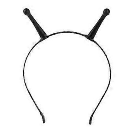 Glödande Alien Pannband för Barn Halloween Antenn Tema Fester Mörkt Pannband med Nattglödande Antenn Svart