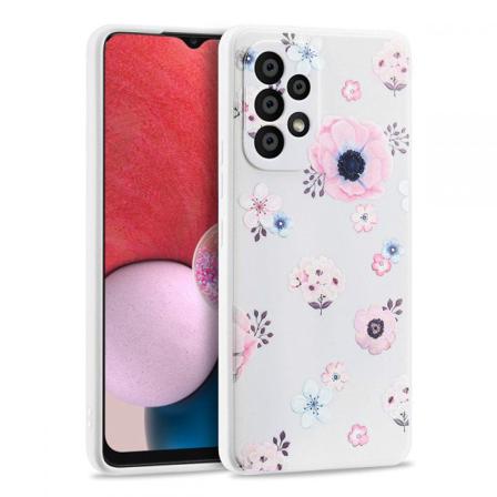 Tech-protect Samsung Galaxy A13 4g Skal Vita Blommor