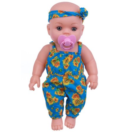 Mjuk gosdocka för bebisar från 1,5 år - Perfekt present för födelse eller dop