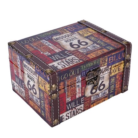 Eurooppalaistyylinen puinen säilytyslaatikko Vintage-korujen säilytyskotelo Järjestäjä Näyttölaatikko2208A-05-66 Highway