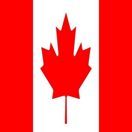 Kanadas flagga Vit Vit