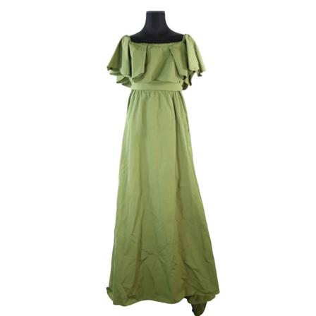 Valentino Vintage, Pre-owned Cotton dresses Groen, Dames, Maat:L,polyester