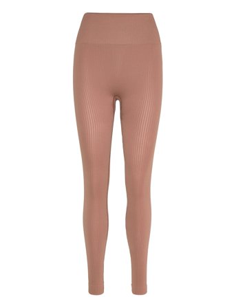 Björn Borg Studio Seamless Ribbed Tights - Beige - XL