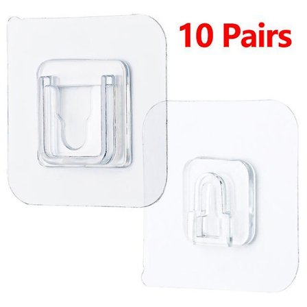 Double-sided Adhesive Wall Hooks Hanger Strong Transparent Suction Cup Wall Holder For Kitchen Dubbelzijdig Klevende Haken