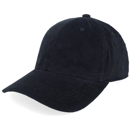 Beechfield - Noir adjustable Casquette - B680 Earthaware Organic Corduroy Black Adjustable @ Hatstore