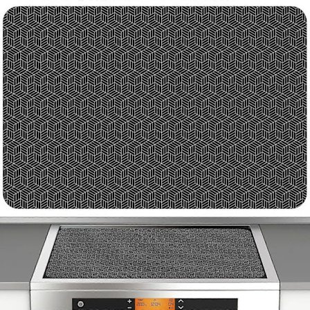 Stor skyddsmatta för induktionshäll, 52x78 cm, täcker brännare för elspis, reptålig som glashäll eller elspis