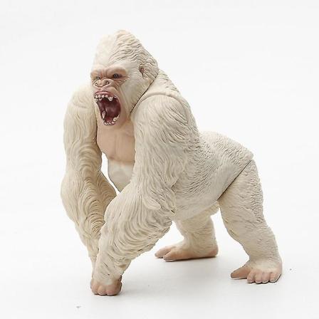 15cm Gorilla King Kong Actionfigur Simulering Djur PVC Actionfigur Serie Leksaksmodell Docka Present Till Barn[HK] white