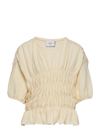 Fabienne Blouse Bluse Tunika Creme Grunt