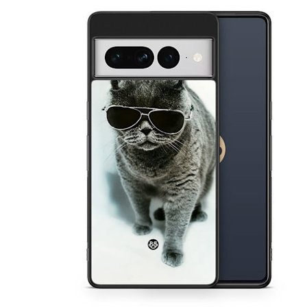 Bjornberry Skal Google Pixel 7 Pro - Katt Glasögon