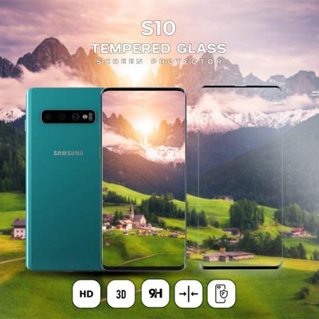 Samsung Galaxy S10 - Härdat glas 9H – Super kvalitet 3D