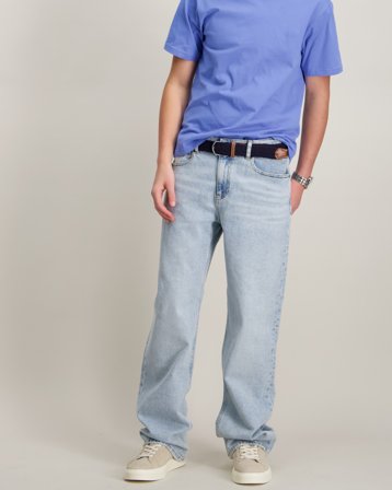 Calvin Klein VISUAL LIGHT BLUE SKATER Blå Jeans Dreng - Kids Brand Store