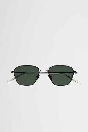 Otis Black - green solid lens