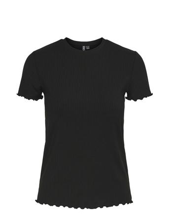 Pcnicca Ss O-Neck Top Noos Pieces Black