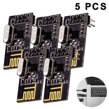 5 st Nrf24l01+ 2,4ghz trådlös RF-sändtagaremodul Ny kompatibel