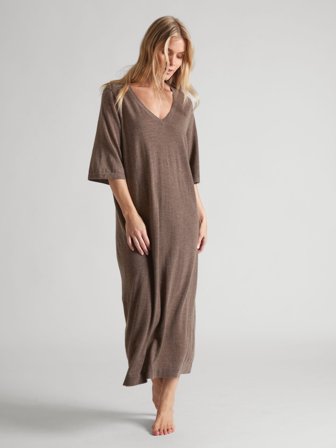 Kashmina - Kashmirkjole "June" - dark toast - Size M