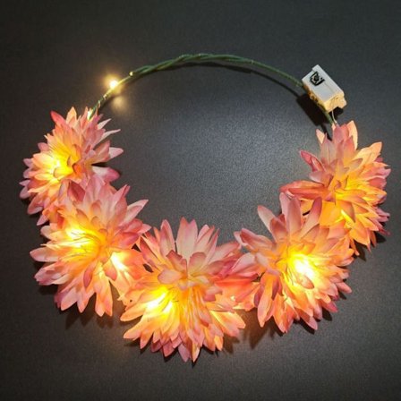 Hehkuva seppele Valoisa Garland PINK